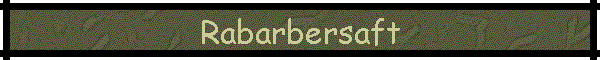 Rabarbersaft